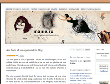 Tablet Screenshot of manie.ro